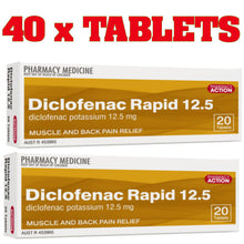 Load image into Gallery viewer, 40x Diclofenac Rapid 12.5 - Muscle and Back Pain Relief - Clearance