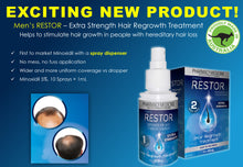 Load image into Gallery viewer, Restor Minoxidil 5% Extra Strengh, Easy To Use Spray, Hair Regrowth