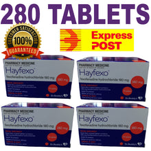 Load image into Gallery viewer, 280 x HayFexo Fexofenadine Hydrochloride 180mg Tablets (Generic Alternative) +50 Bonus Paracetamol Tablets