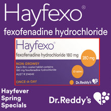 Load image into Gallery viewer, 70x Hayfexo Fexofenadine Hydrochloride + 70x Cetrine Cetirizine Combo

