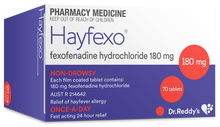 Load image into Gallery viewer, 100x Hayfexo, Fexofenadine Hydrochloride 180mg (70tab + 30tab)