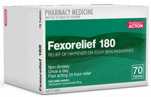 Load image into Gallery viewer, 70x Fexorelief 180mg + 10x Cetrelief 10mg Combo (Fexo Exp: End October 2025)