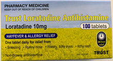 Load image into Gallery viewer, 100 x Trust Loratadine, 10mg (GENERIC CLARATYNE ALTERNATE 10MG)