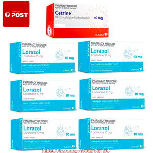 420x Lorazol (Loratadine 10mg) + 70x Cetrine (Cetirizine 10mg)