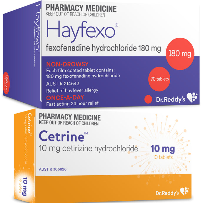 Dr Reddys Hayfexo + Dr Reddys Cetrine Clearance Bundle (Select Tablet Numbers)