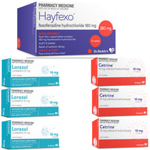 Load image into Gallery viewer, Spring 2026 Allergy Relief Mega Pack: Cetirizine, Loratadine, Fexofenadine
