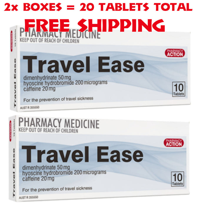 20x Travel Ease (2 x 10 Tablet Boxes)