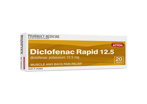20x Diclofenac Rapid 12.5 + 48x Ibuprofen 200mg - Pain Relief Combo