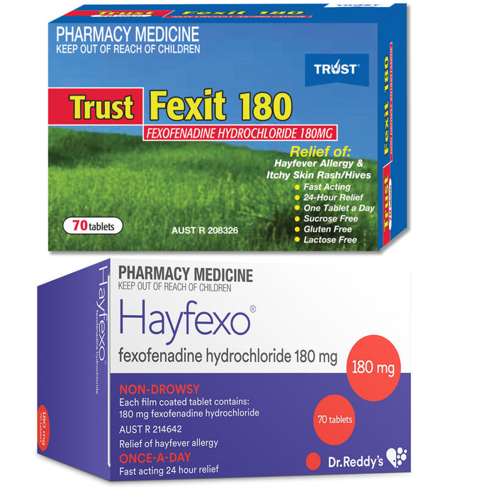 140x Fexofenadine Hydrochloride 180mg - Final Clearance of 2025 Stock
