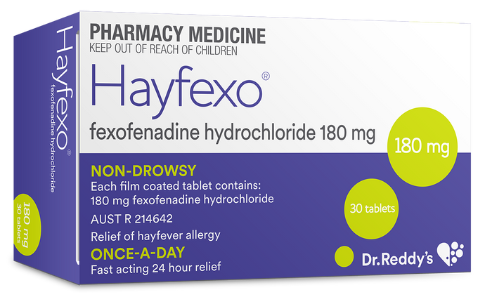 30x Hayfexo (Fexofenadine Hydrochloride) 180mg