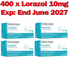 Load image into Gallery viewer, Loratadine 10mg, Lorazol Allergy Relief Medication - Final Clearance of 2027 Dated Stock
