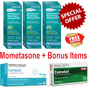 July 2023 3x Mometasone +Loratadine + Cetirizine Bonus Deal