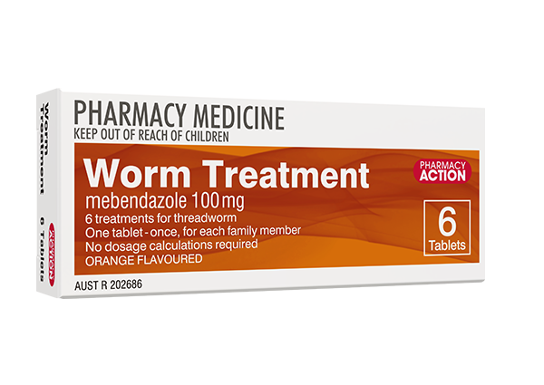6x Pharmacy Action Worm Treatment