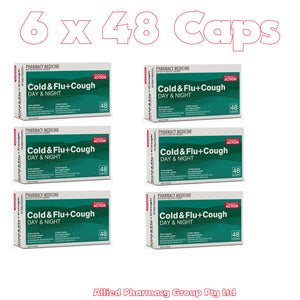 288 x Cold & Flu & Cough Capsules - Pharmacy Action