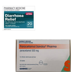 20x Diarrhoea Relief + 100x Paracetamol 500mg