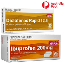 Load image into Gallery viewer, Diclofenac Rapid 12.5 + Ibuprofen 200mg - Pain Relief Combo

