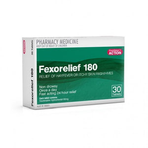 EOFY 2024 Fexorelief, Fexofenadine Hydrochloride 180mg + Bonus Item