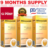 Minoxidil Extra Strength 5% 180ml Regaine Generic 9 month - For Men & Woman, Regular Post