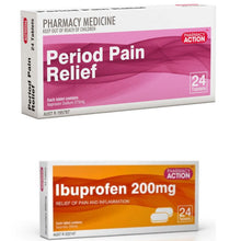 Load image into Gallery viewer, 24x Naproxen 275mg (Period Pain Relief) + Ibuprofen 200mg
