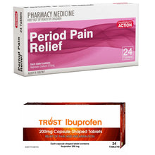 Load image into Gallery viewer, 24x Naproxen 275mg (Period Pain Relief) + Ibuprofen 200mg
