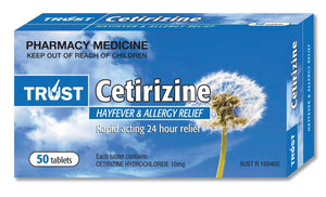 Trust Allergy Combo, 50 x Cetirizine + 100 x Fexit + 24 x Paracetamol