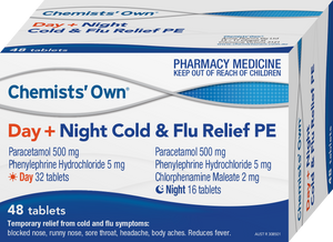 48 x CO Day + Night Cold & Flu Relief PE Tablets