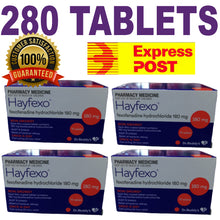 Load image into Gallery viewer, 280 x HayFexo Fexofenadine Hydrochloride 180mg Tablets (Generic Alternative) +100 Bonus Paracetamol Tablets
