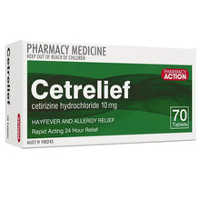 Load image into Gallery viewer, 70x Fexorelief 180mg + 10x Cetrelief 10mg Combo
