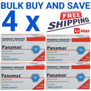 400 x Panamax 500mg Paracetamol Tablets - Fever & Pain (Generic Panadol)