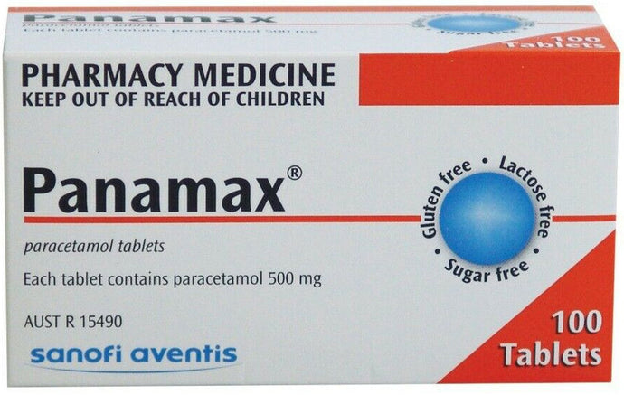 100 x Panamax 500mg Paracetamol Tablets - Fever & Pain (Generic Panadol)
